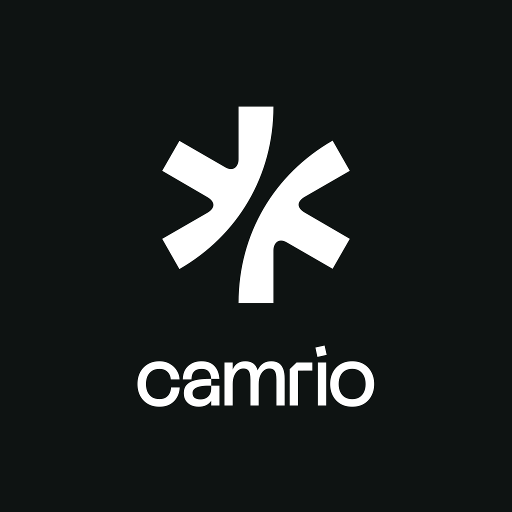 Stacked logo in Ink square tile